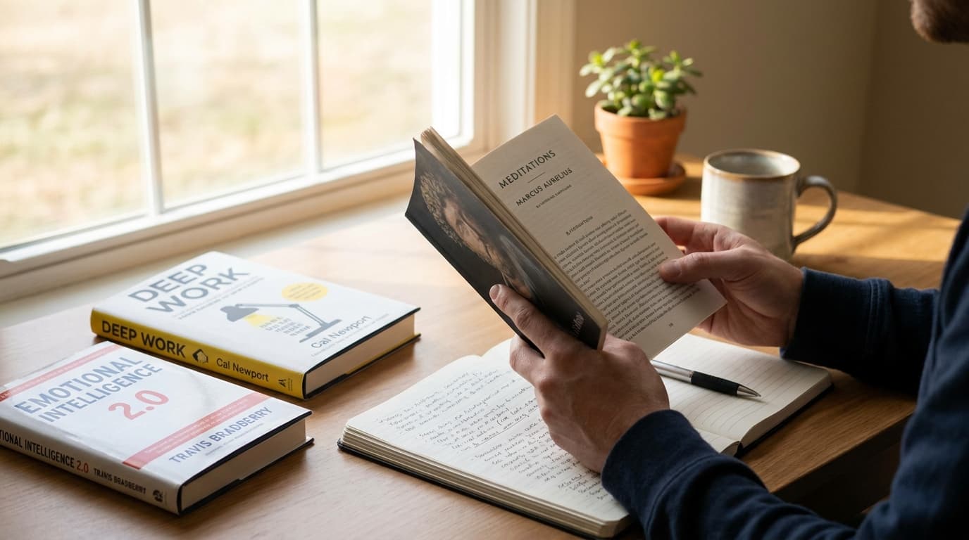 Real-Life Application: Books Like Meditations, Deep Work, and Emotional Intelligence