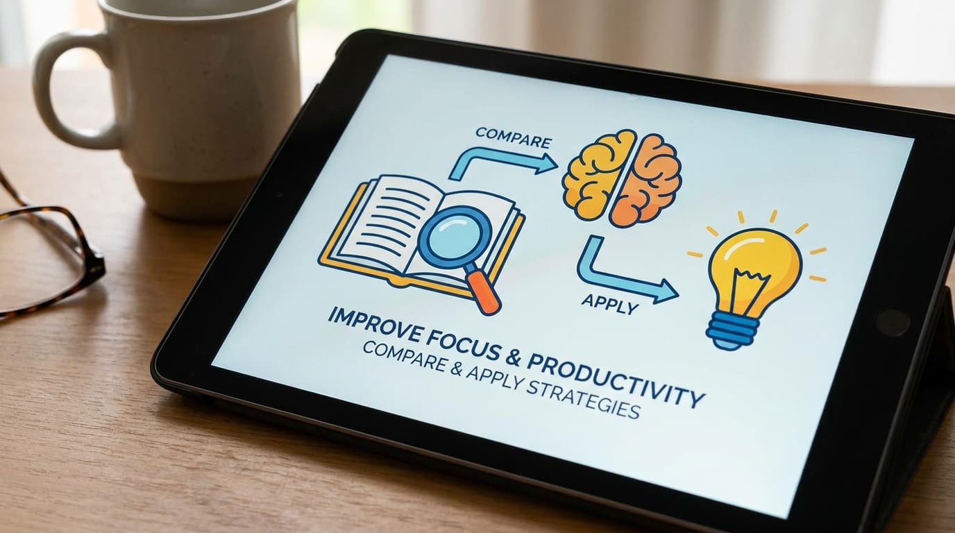 How to Improve Focus and Productivity Through Reading Using Compare and Apply Strategies