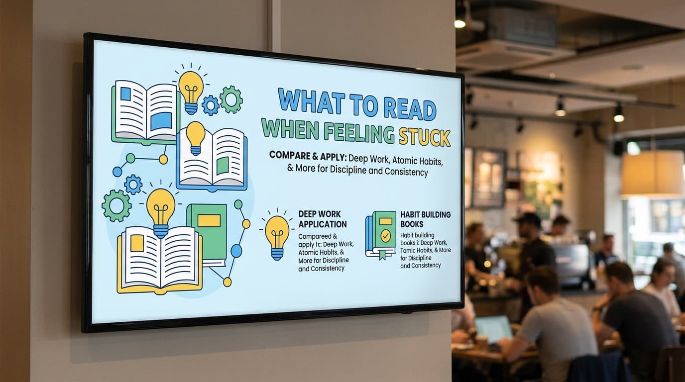 What to Read When Feeling Stuck: Applying Deep Work and Books Like Atomic Habits for Discipline and Consistency