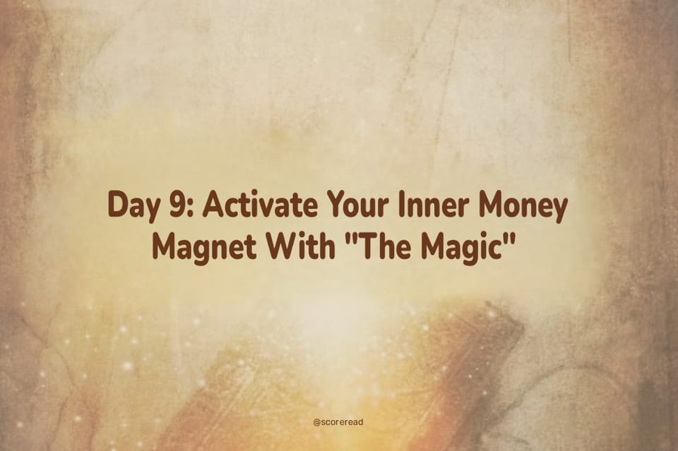 Day 9: Activate Your Inner Money Magnet With "The Magic"